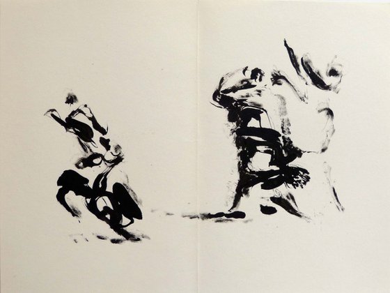 Expressive Stains, diptych