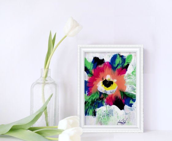 Blooming Magic 152 - Framed Floral Painting by Kathy Morton Stanion