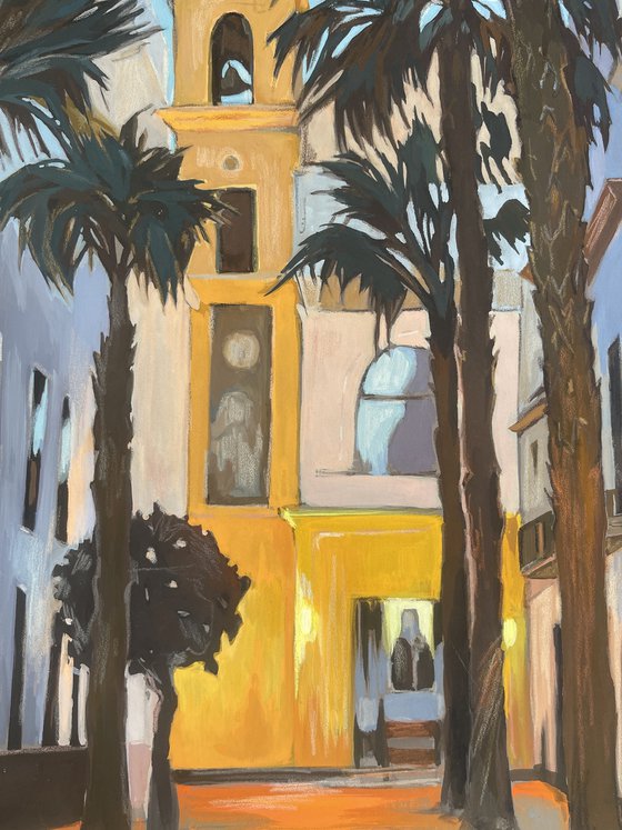 Palm trees near the chapel