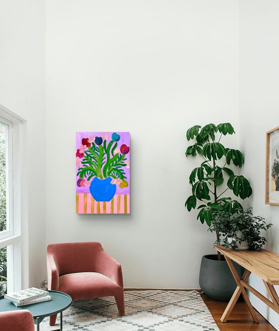Tulips and petunias