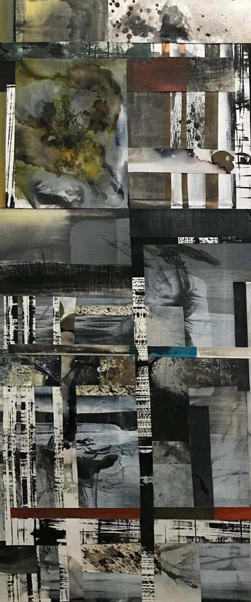 Mostly Here Disjointed Reality Collage by Kris Haas