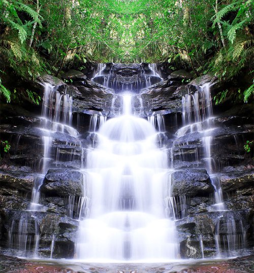 Summersby Waterfall by Vanessa Stefanova