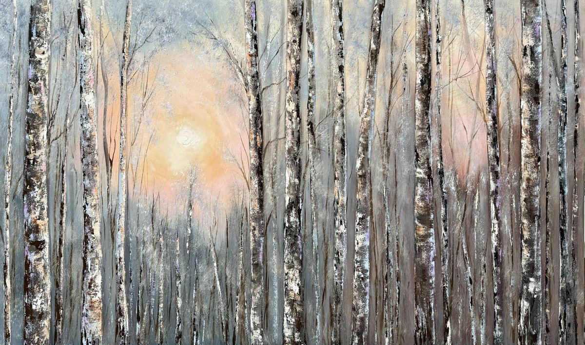 Enchanted Birch Grove by Tanja Frost