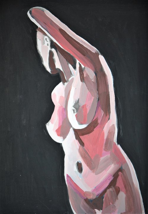 Nude  / 35 x 25  cm by Alexandra Djokic