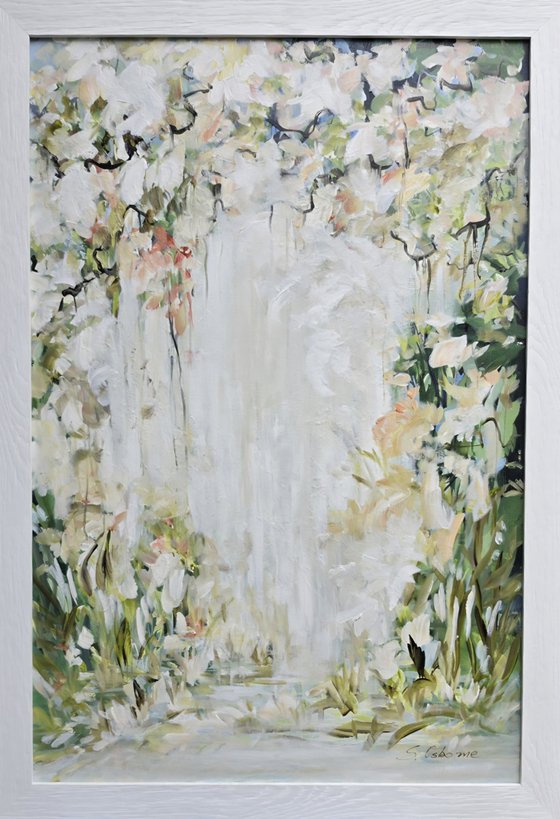 White Blossom Garden Arch