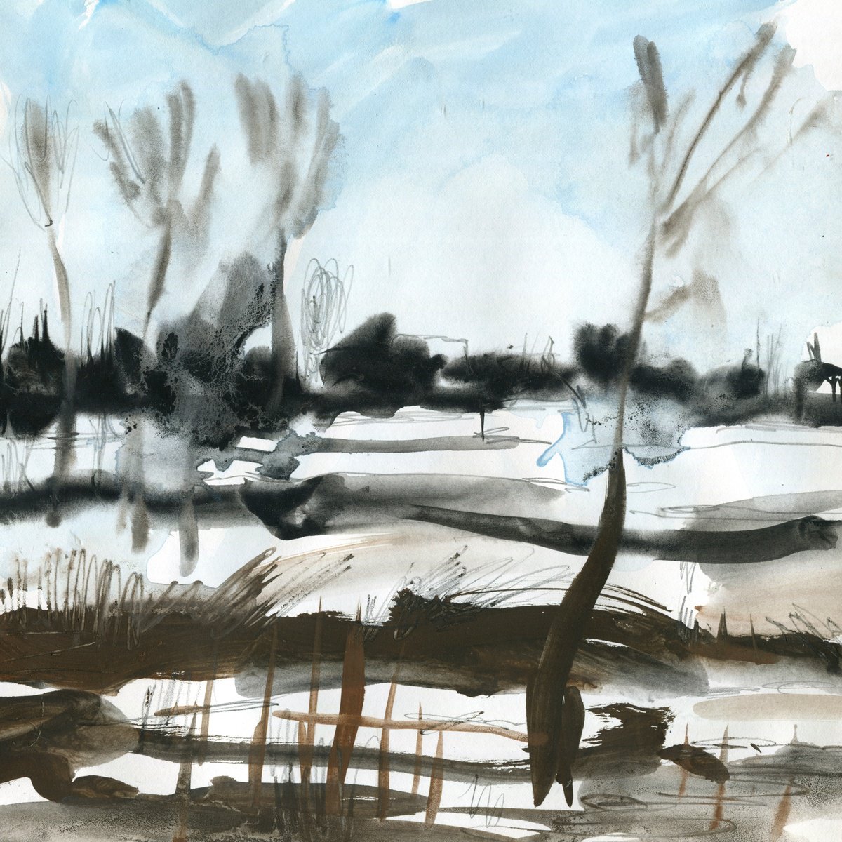 Winter Marsh by Elizabeth Anne Fox