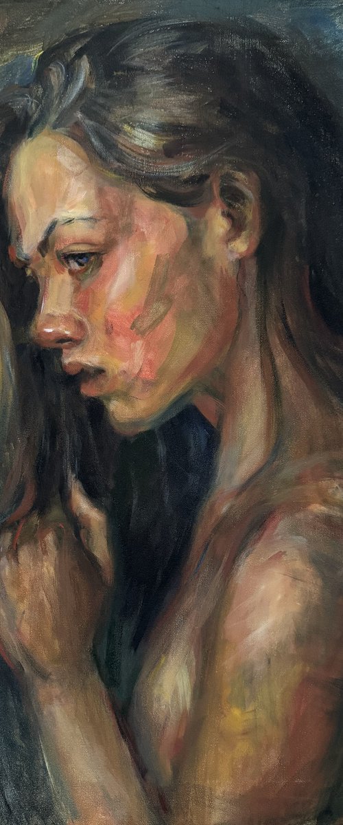 Thoughts in Her Hair by Liubou Sas