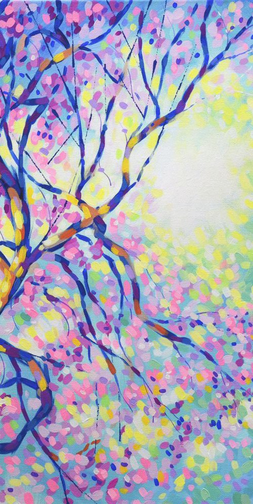 Bright light on blossom by Marc Todd