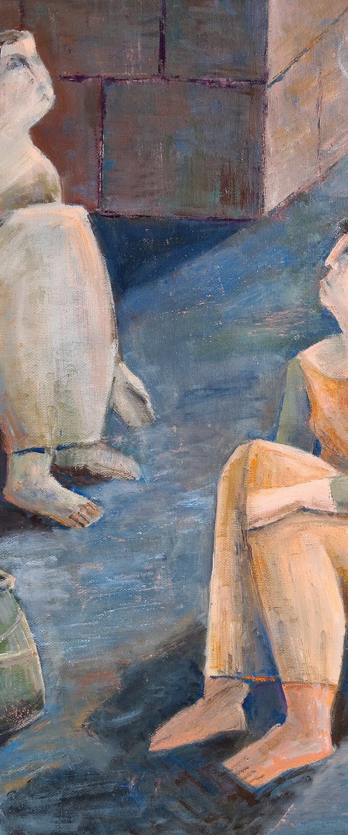 Resting Figures by Gegham Hunanyan
