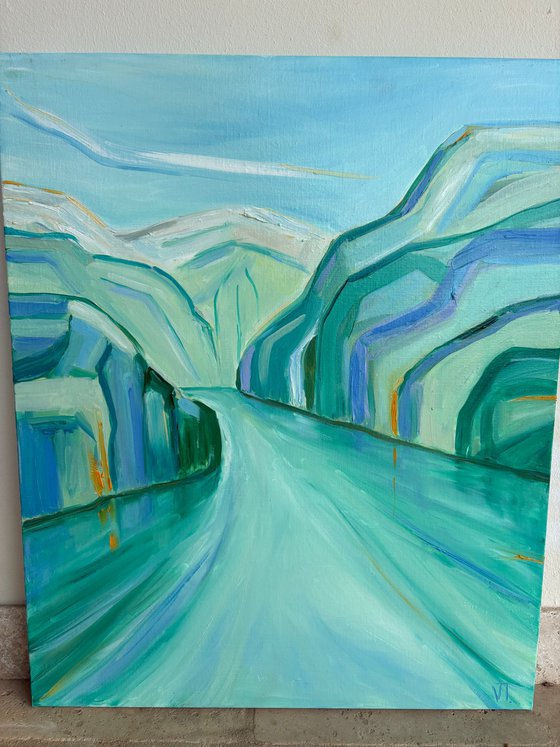 Spring fjord