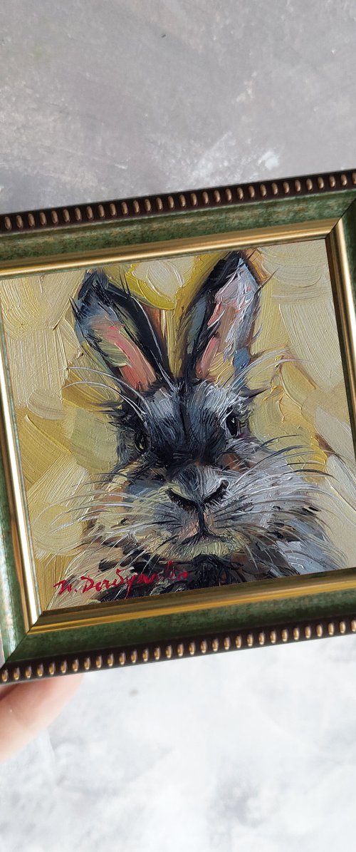 Cute rabbit by Nataly Derevyanko