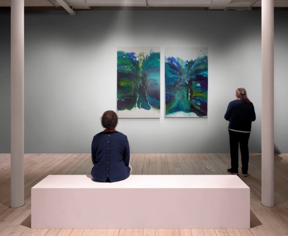 ABSTRACT BLUE SEASCAPE  1