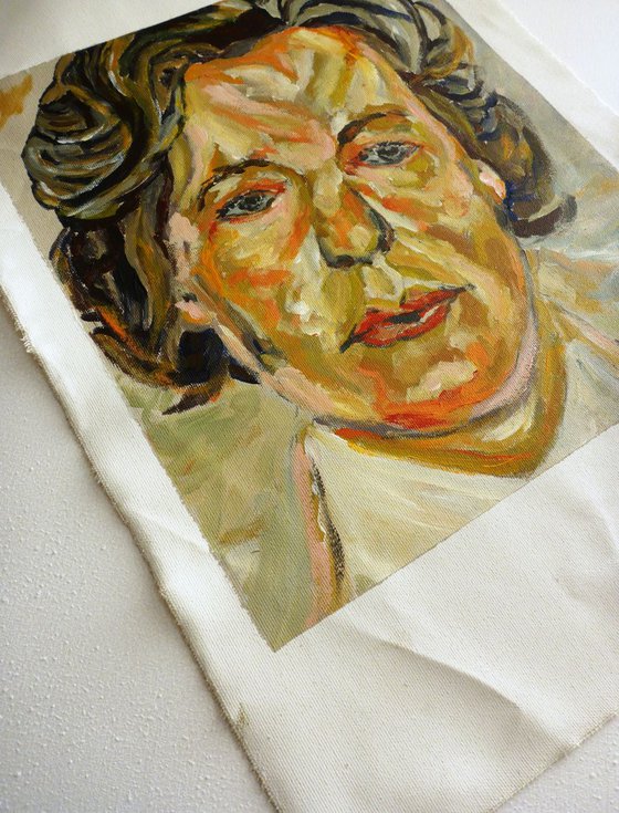 Woman in a White Shirt (Study after Lucian Freud)