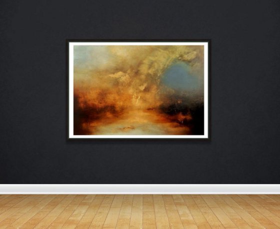 "My Way " gold, brown, copper large 100cm x 80cm x 2cm abstract painting