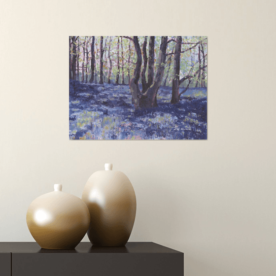 Abstract Bluebell Wood