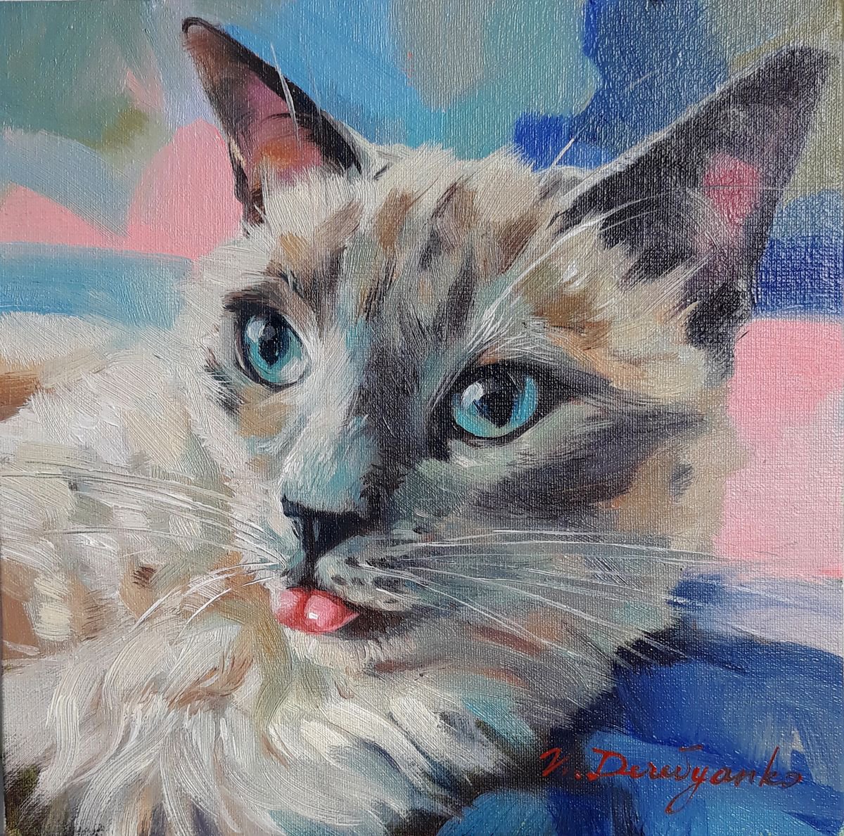Pink tounge by Nataly Derevyanko