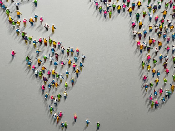 Freedom People ,,World Map‘‘ Eka Peradze Art