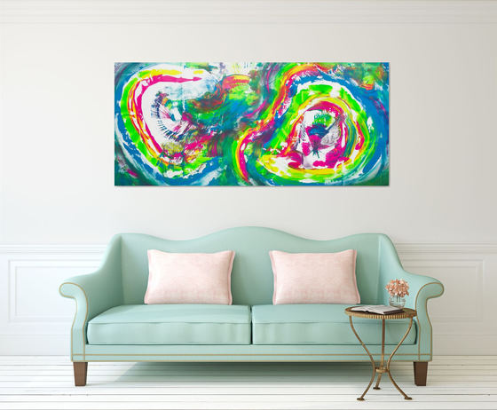 Infinite rainbow, 200x90 cm