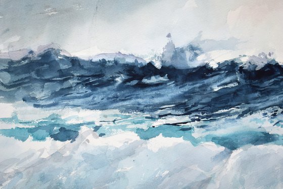 Breaking the waves( 68X48 )