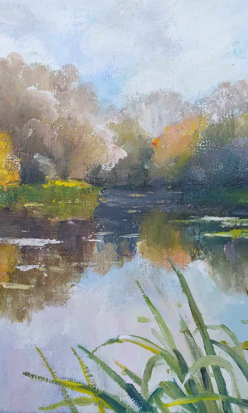 Lake in autumn by Valentina Andrukhova