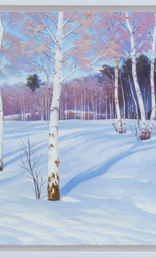 WINTER BIRCHES by Oleksii Vylusk