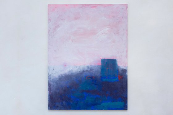 Blue fog in a red field