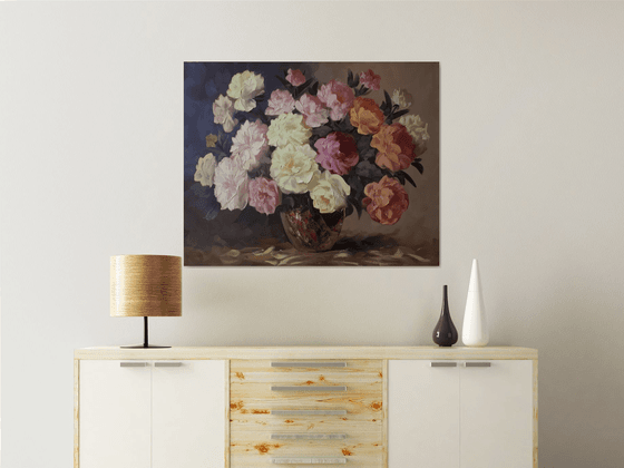 Peonies and Roses