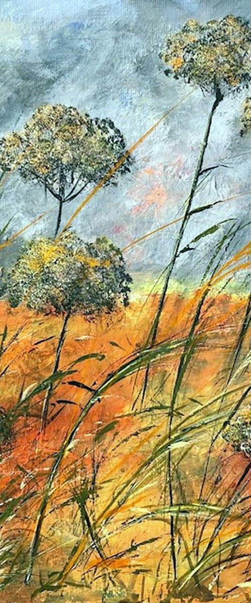 COW PARSLEY IN AUTUMN by BARBARA  HARLOW