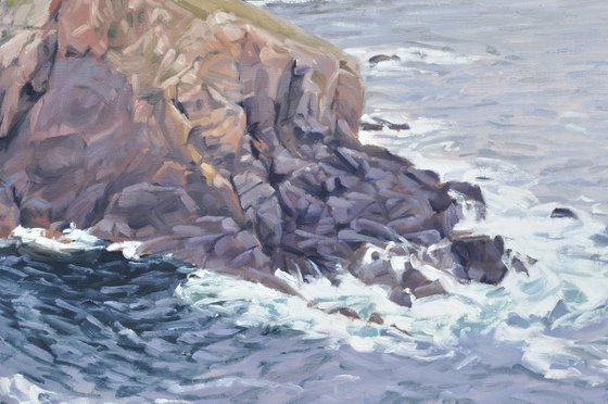 The Pointe du Van, grey sky