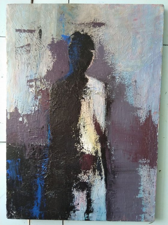 Figure(50x70cm, oil painting, ready to hang)