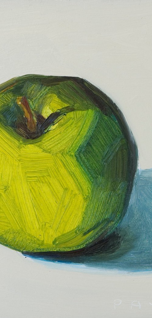 rough green apple by Olivier Payeur