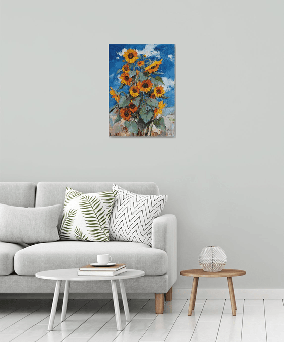 Blooming Sunflowers