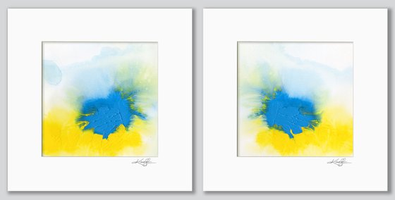 Synergy 1 - 2 Abstract Paintings by Kathy Morton Stanion