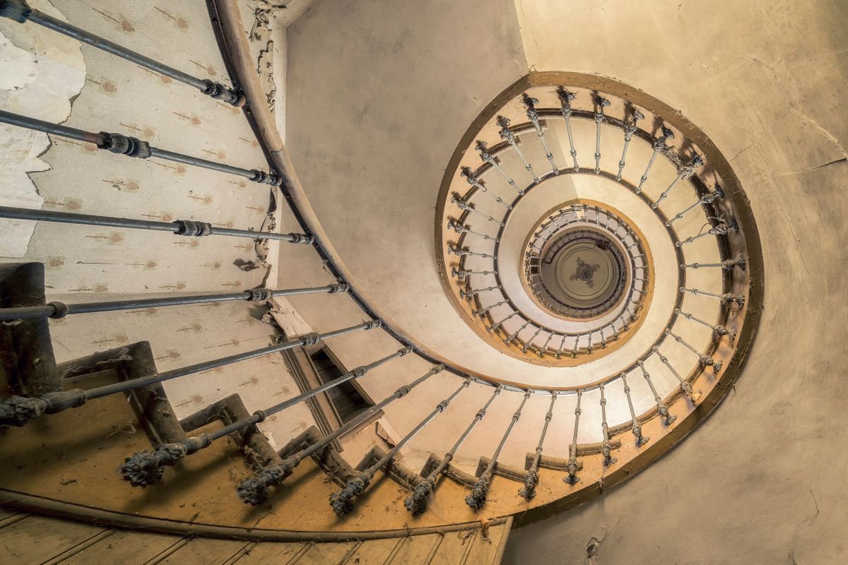 Photorealistic Cityscapes Photograph By Michael Schwan, 51 X 35", Farm 1118, Original Artwork