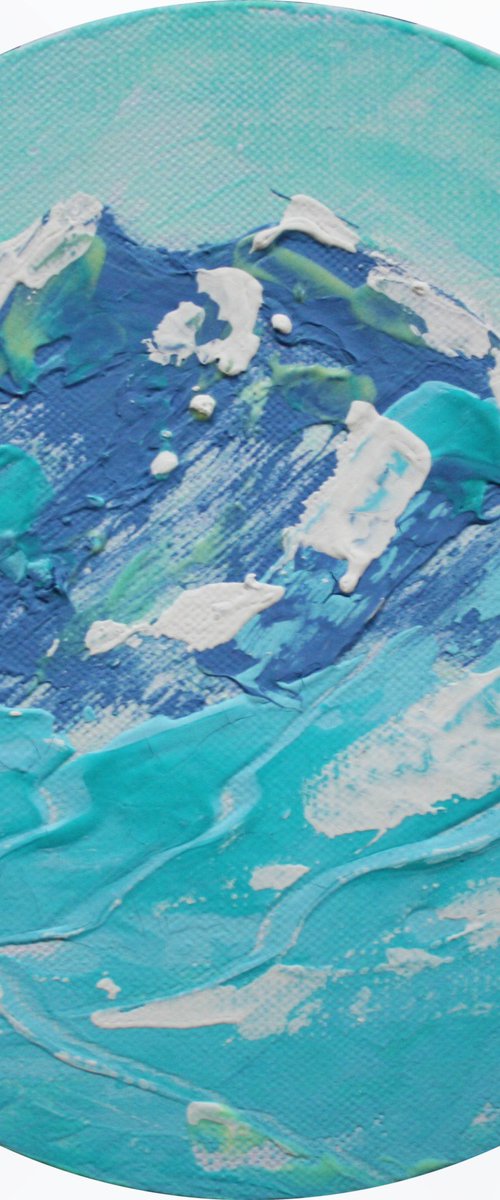Blue Mountains... /  ORIGINAL ACRYLIC PAINTING by Salana Art Gallery