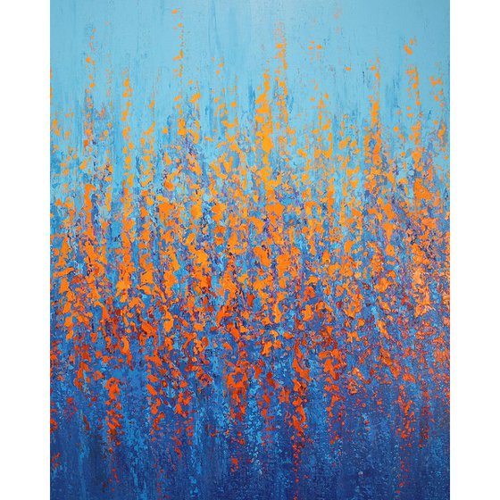 Blue Orange Pop - Color Field
