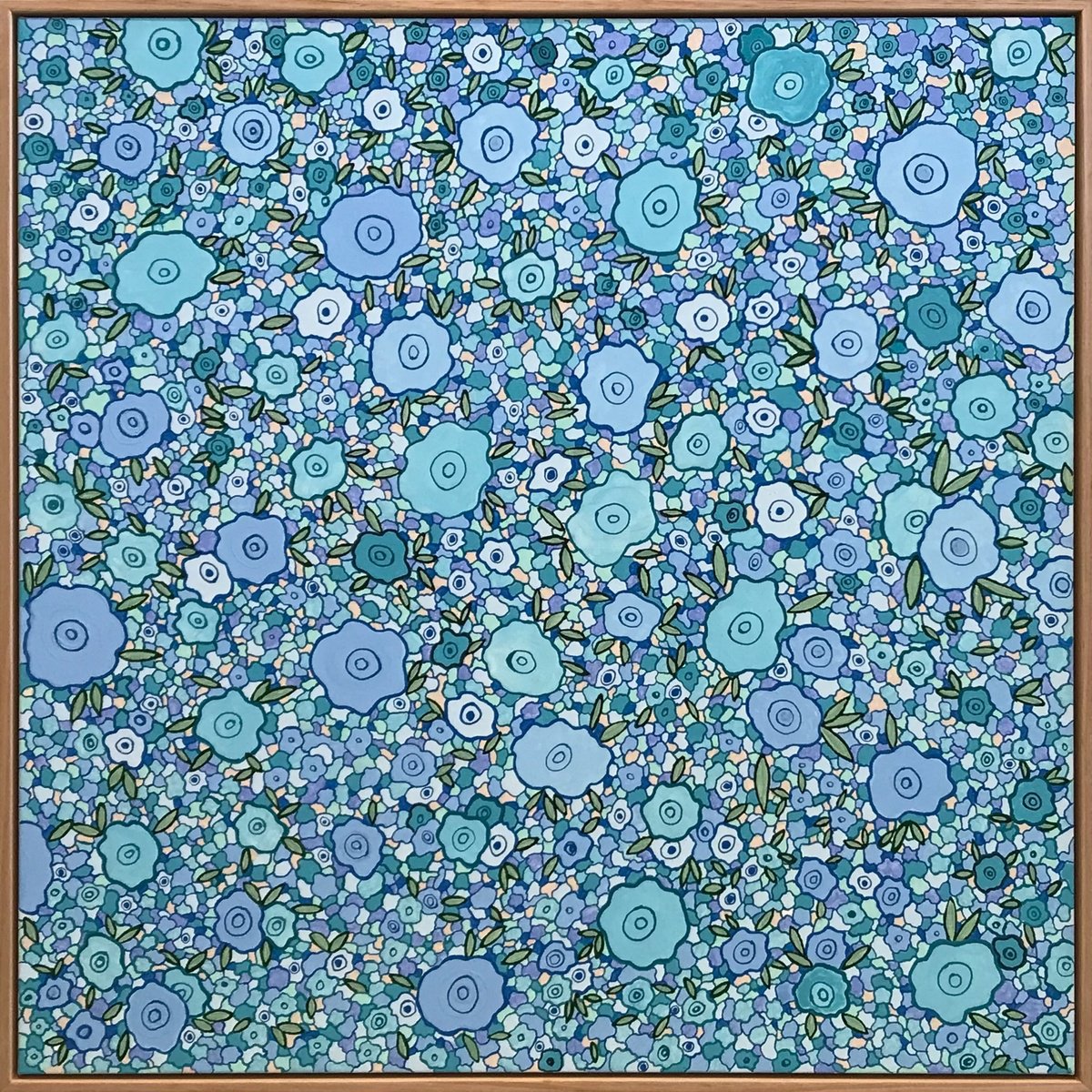 Organic Abstract Acrylic Painting By Carol Zsolt, 37 X 37, Inspiration 6606, Original Artwork