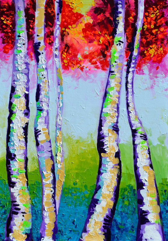 Autumn Magic Birch Forest