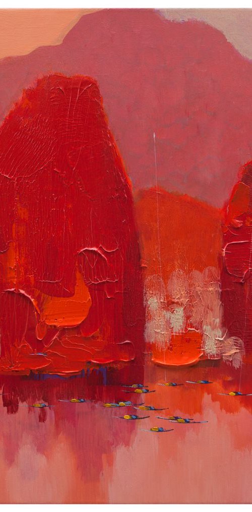 Red in Halong Bay by The Khanh Bui