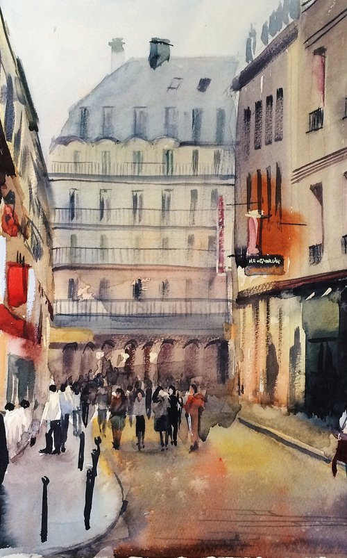 Evening Paris by Bogdan Shiptenko