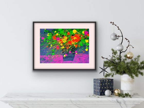 Bright Bouquet Abstract painting