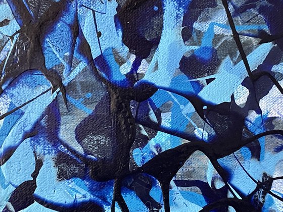 Ultramarine Blue Abstract