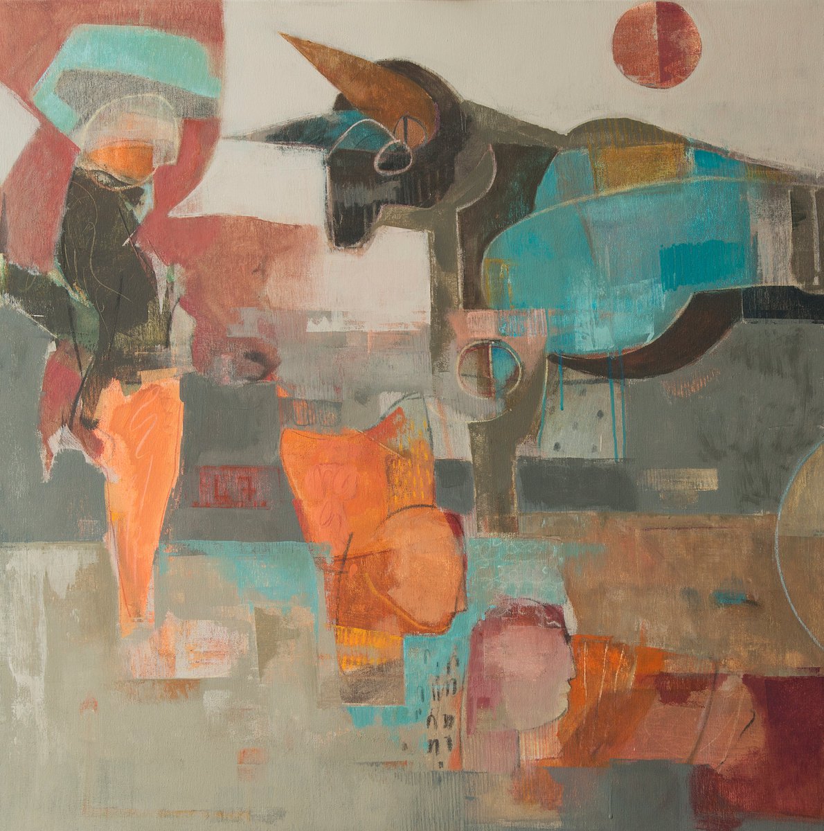 Historia De Un Toro Mecanico By Marcello Carrozzini, 31 X 31, Artwork For Sale On Artfinder