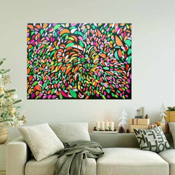 New Year's discount 50% for all art!   Artwork: (diptych)  "THE JOY OF LIVING"