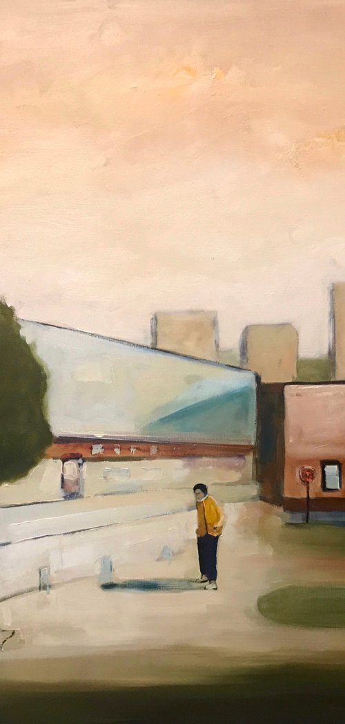 Waiting for a bus by Romuald Mulk Musiolik