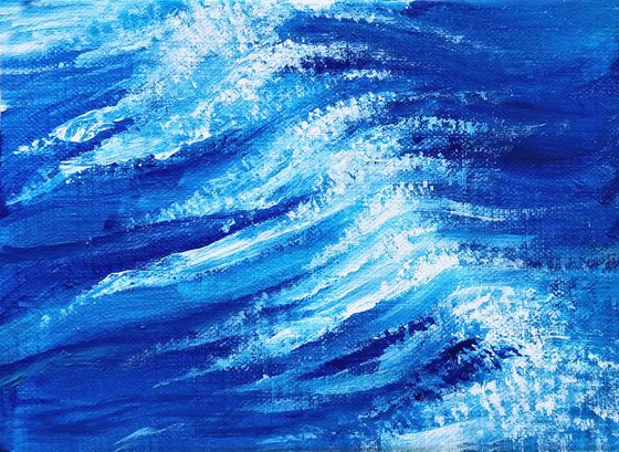 Sparkling Ocean wave  Seascape