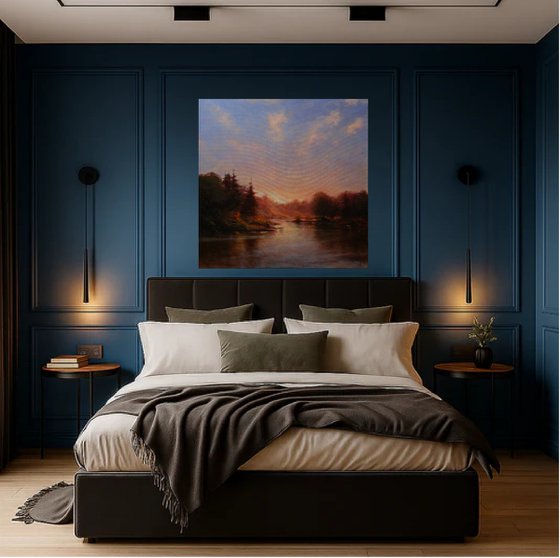 Sundown over the lake