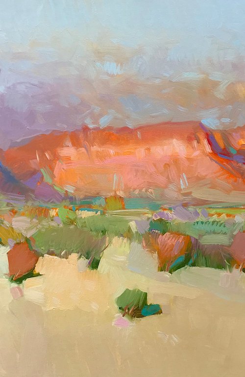 Desert, Original oil painting, Handmade artwork, One of a kind by Vahe Yeremyan