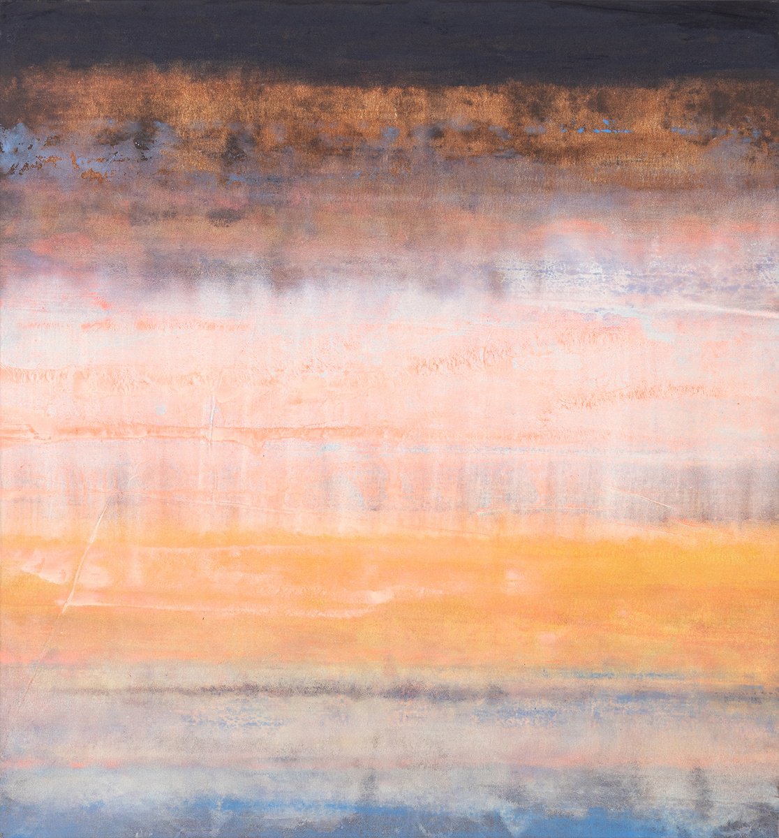 Abstract Acrylic Painting By Rokas Berziunas, 49 X 53", Untitled (125 X 135 Cm), Original Artwork