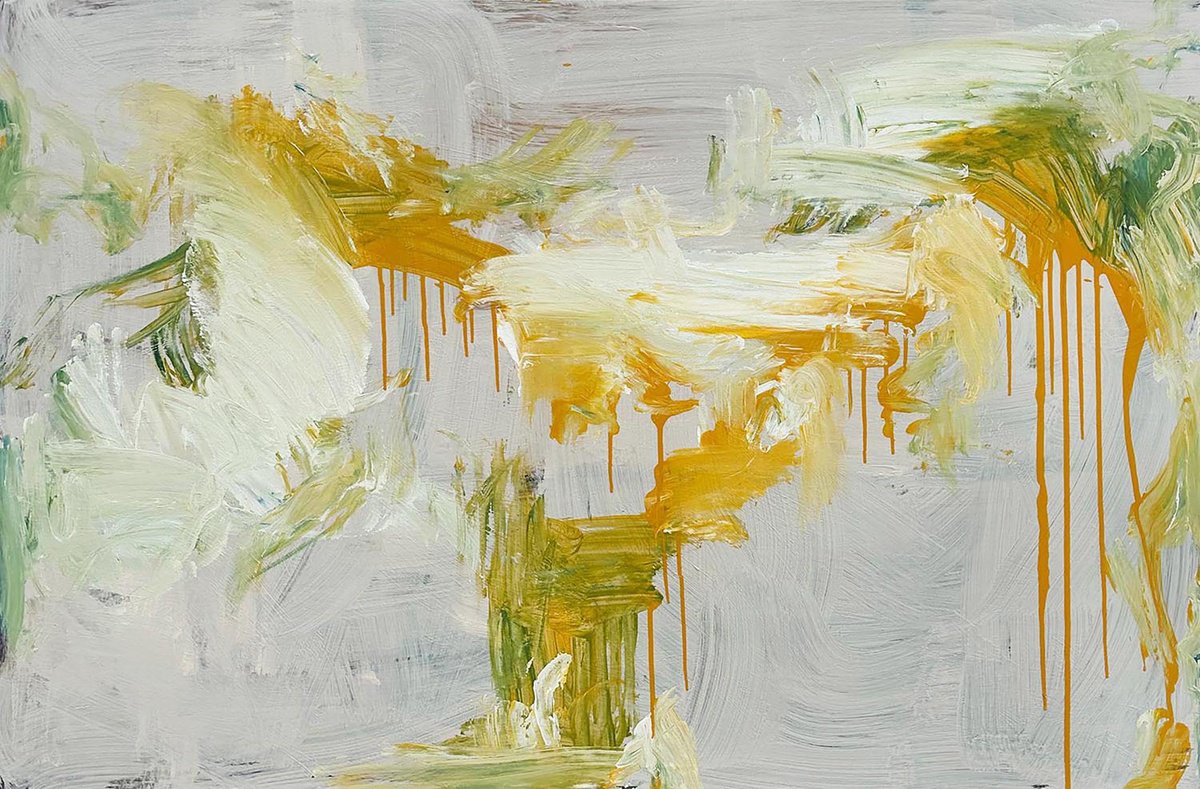 Abstract Acrylic Painting By Omar Obaid, 59 X 39", The World As We Know It, Original Artwork